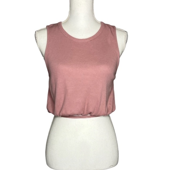 Intimately Free People Open Back Tie Waist Cropped Top - Picture 1 of 6